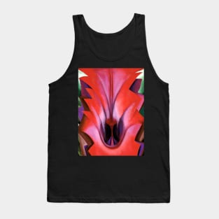 High Resolution Inside Red Canna by Georgia O'Keeffe Tank Top